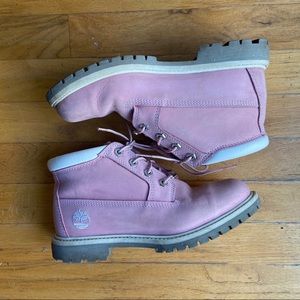Women’s timberlan Nellie boots in pink size 7